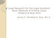Legal Research For The Legal Assistant Basic Methods Of Finding Cases (Federal & New York)