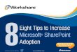 8 Tips to Increase Microsoft SharePoint Adoption