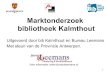 Marktonderzoek in de bib van Kalmthout (update)