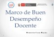 Marco del  Buen Desempeño Docente ccesa007