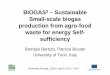 Biogas3 en cibus producción sostenible de biogás en el sector agroalimentario hacia el autoconsumo energético