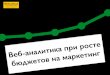 Веб аналитика при росте бюджетов на маркетинг. Роман Рыбальченко