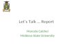 Let’s Talk … Report