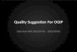 oGIP - Quality Analisys