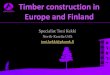 Timber construction in Europe