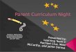 Parent curriculum night  team c