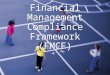 Financial Management Compliance Framework (FMCF)