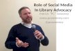 Role of Social Media Advocacy