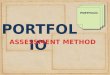 Portfolio assessment method