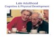 Late adulthood cognitive physical developmet 112