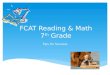 7th grade reading and math fcat 2.0 family night