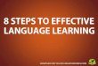 8 Steps to Effective Language Learning