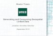 Generating and Consuming Geospatial Linked Data - UNED 2013
