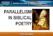 Parallelism in Biblical Poetry