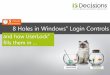 8 Holes in Windows Login Controls