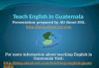 Teach English in Guatemala