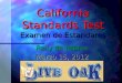 California Standards Test Examen de Estandares Rally de Padres Marzo 15, 2012