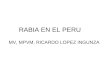 RABIA EN EL PERU MV, MPVM, RICARDO LOPEZ INGUNZA