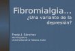 Fibromialgia... ¿Una variante de la depresión? Fredy J. Sánchez MD Psiquiatría Universidad de la Habana, Cuba