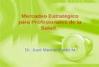 Mercadeo Estratégico para Profesionales de la Salud. Dr. Juan Manuel Pardo M