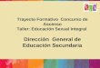 Trayecto Formativo Concurso de Ascenso Taller: Educación Sexual Integral Dirección General de Educación Secundaria