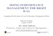 Doing Performance Management the Right Way