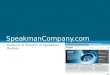 Speakman company.com for customers