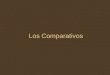 Los Comparativos. Comparisons of Equality to make equal comparisons of people or things, we use: tan + adjectivo + como (as … as) tanto + noun + como