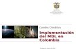 Implementación del MDL en Colombia Cambio Climático Implementación del MDL en Colombia República de Colombia Ministerio de Ambiente, Vivienda y Desarrollo