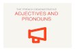 The french demonstrative adjectives and pronouns