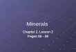Earth Science: Chapter 2, lesson 2:minerals