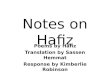 Notes On Hafiz