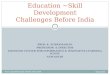 Education ~Skill Development  Assocham Conf Feb 2009