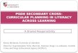 Pgde secondary cross curricular planning in literacy across learning