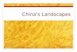 China's landscapes