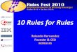 10 Rules For Rules