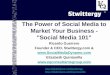 Tri-County Small Business Summit Social Media 101