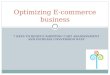 Optimizing e-commerce business
