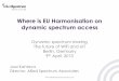 Eu harmonisation on dynamic spectrum access