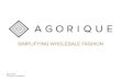 Agorique overview march2014
