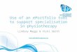 Use of an e-portfolios tool to support specialisation in physiotherapy