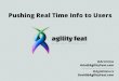 Pushing Real Time Info to Users - AgilityFeat at MoDevEast