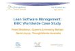 Lean Software management: BBC Worldwide case study