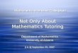 Not Only About Mathematics Tutoring