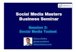 Social Media Toolset | Social Media Masters Business Seminar