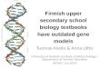 Finnish upper secondary school biology textbooks have outdated gene models