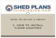 3. How to install floor sheeting