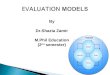 Evaluation models by dr.shazia zamir by