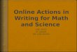 Online Actions in Writing - Julie Santos