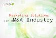 M&A Industry Marketing Solutions from Span Global Services